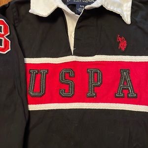 US Polo Association brand long sleeve polo shirt